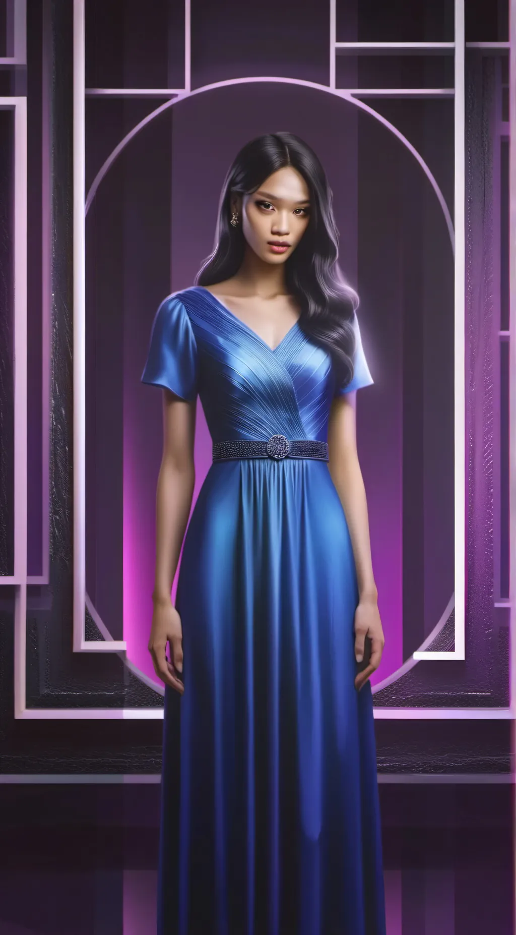 ai character: Sexy leafy background