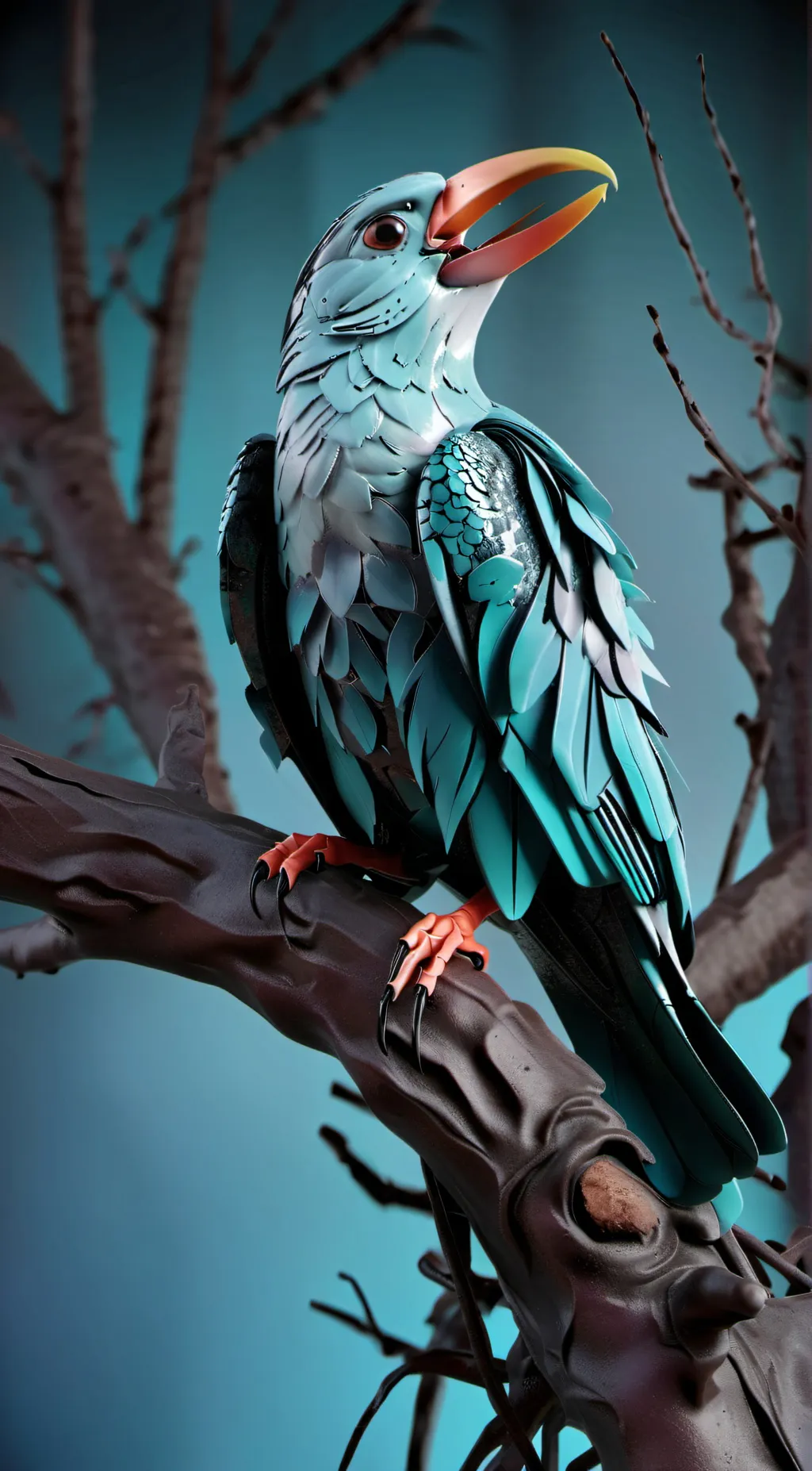 ai character: screaming 🐦  background