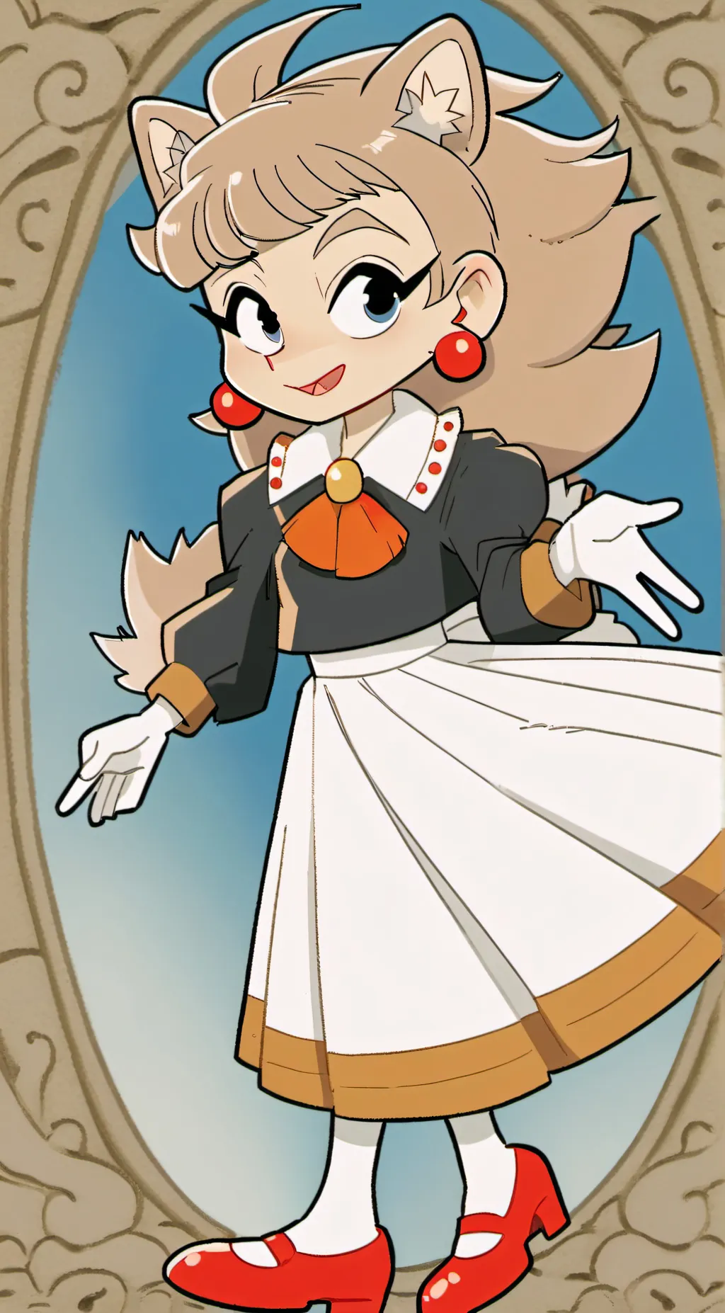 ai character: Brenda hedgehog  background