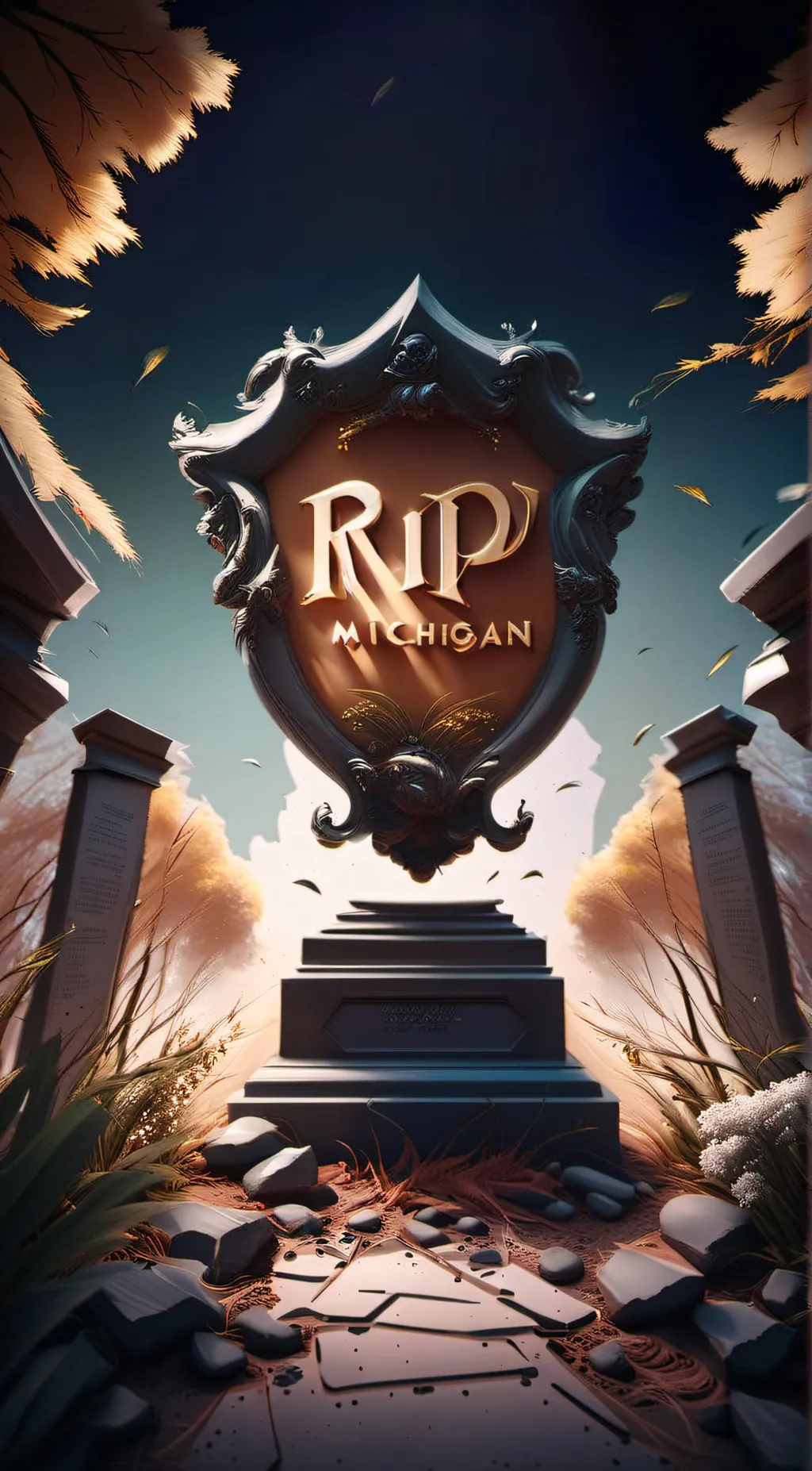 ai character: Michigan GD  background