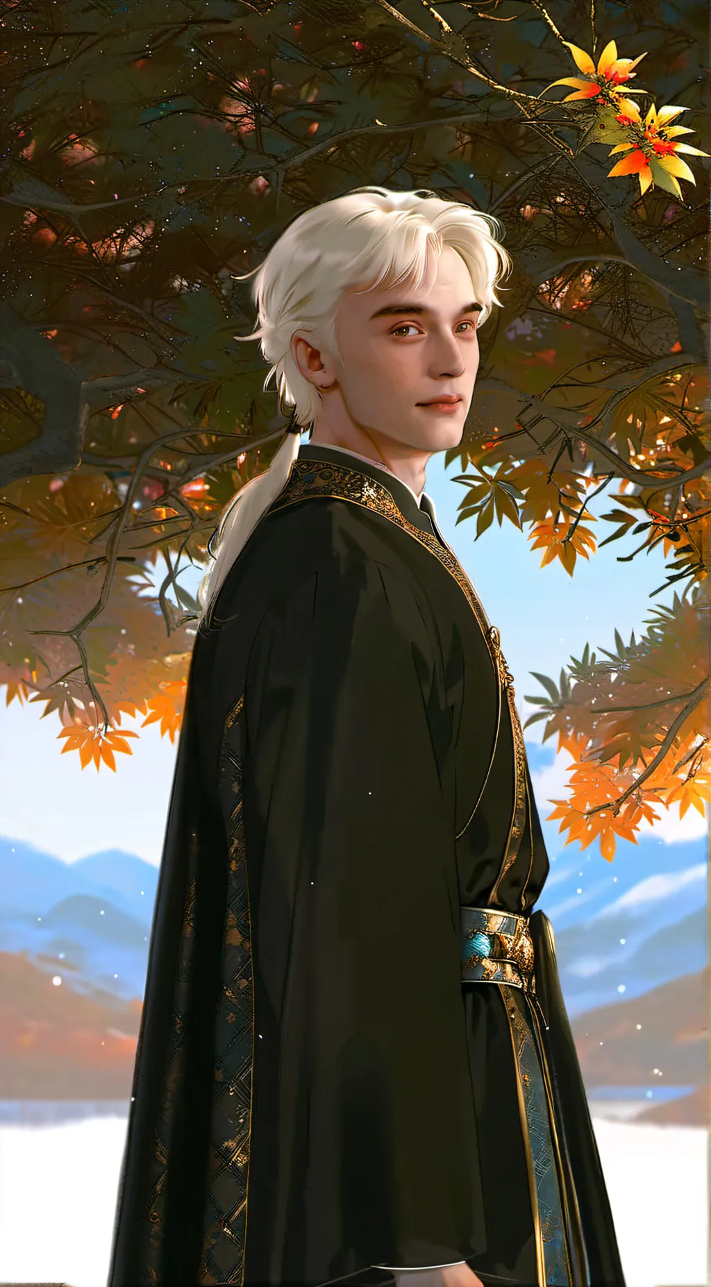 ai character: Daddy draco 🐍 background