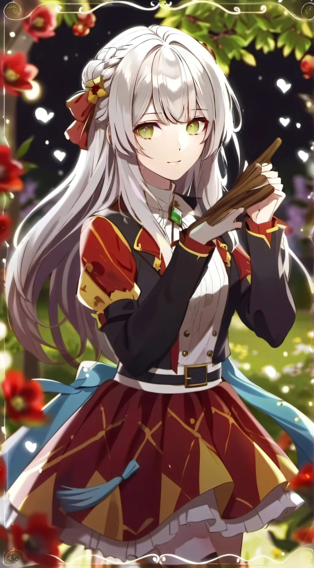 ai character: Santa's daughter background