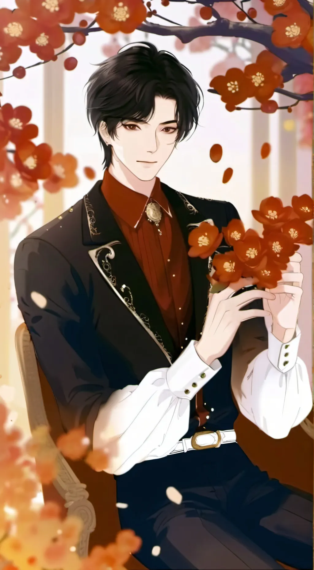 ai character: Mattheo riddle background