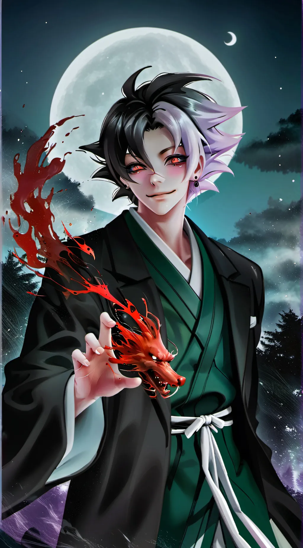 ai character: demon hashiras!!  background