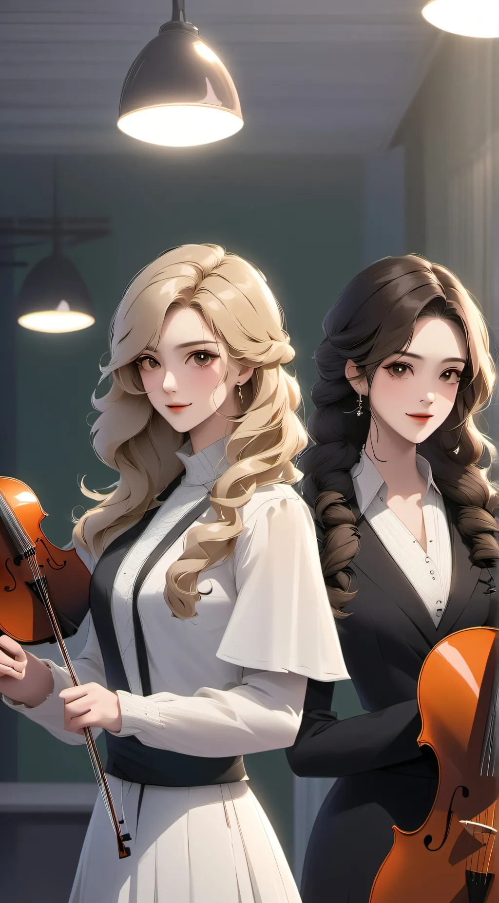 ai character: orchastra teachers background