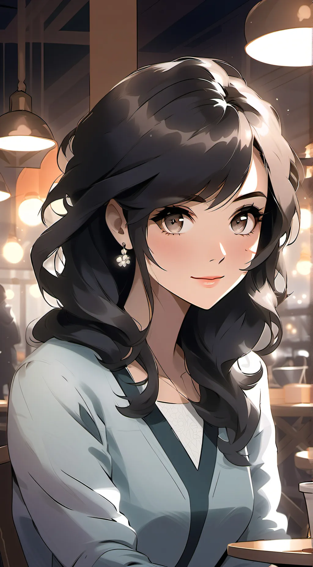 ai character: Luna background