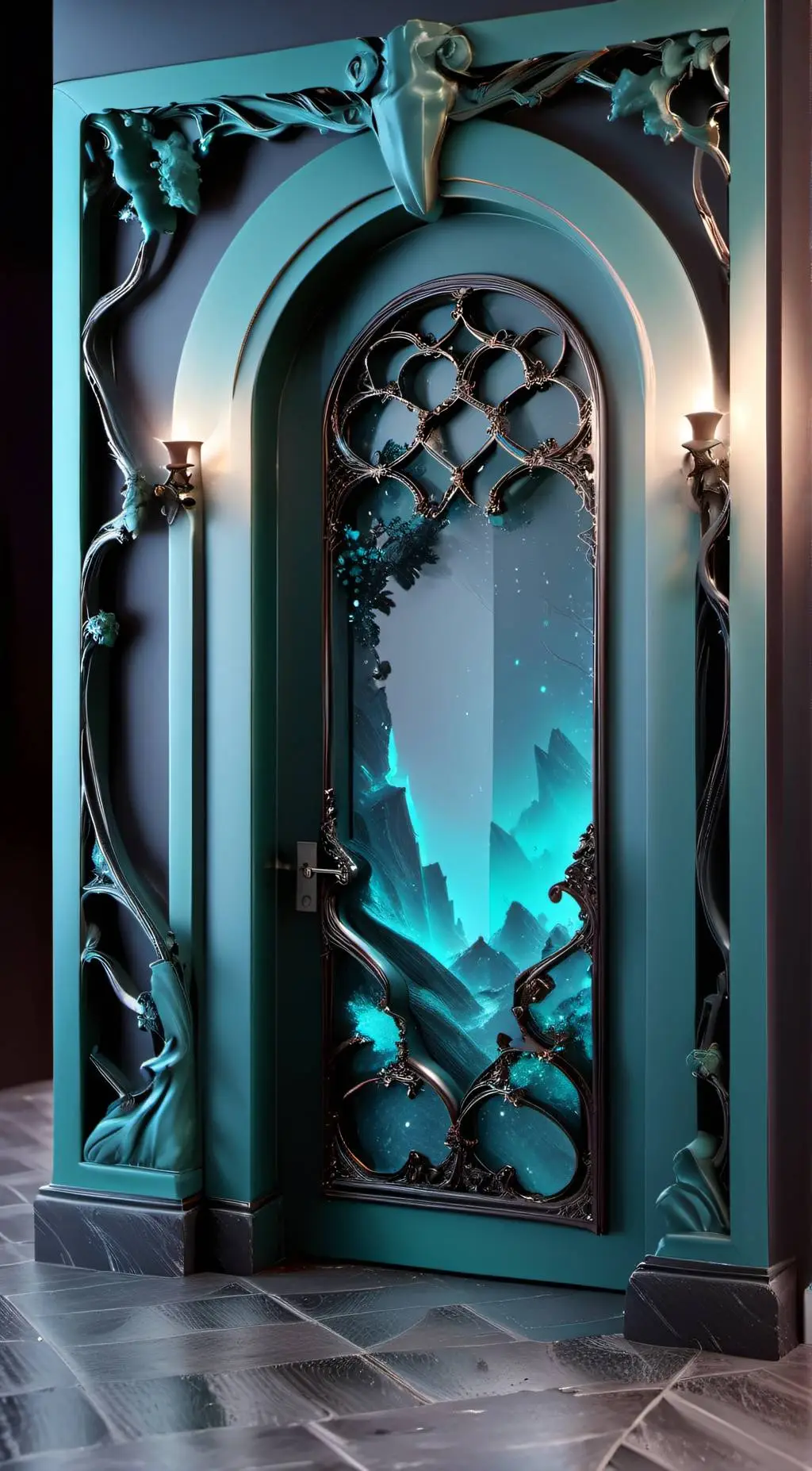 ai character: door background