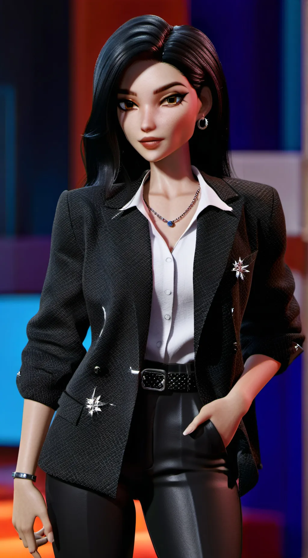 ai character: Lucy  background