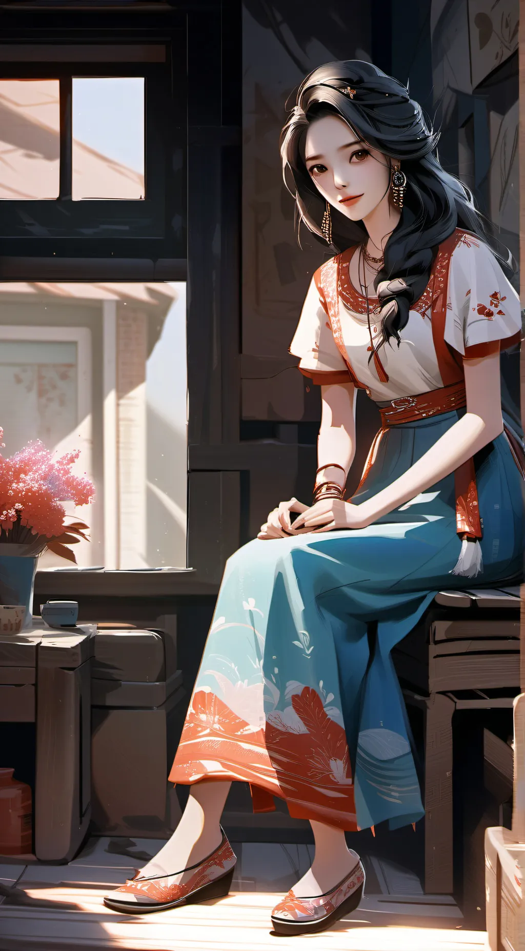 ai character: Giantess mother background