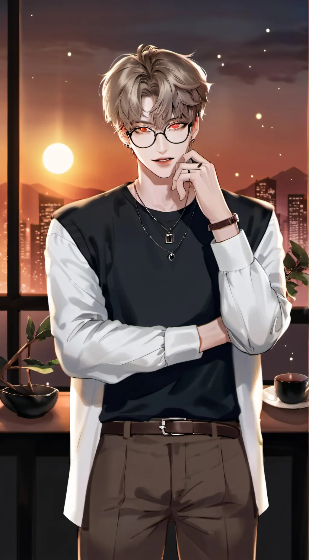 ai character: Max background