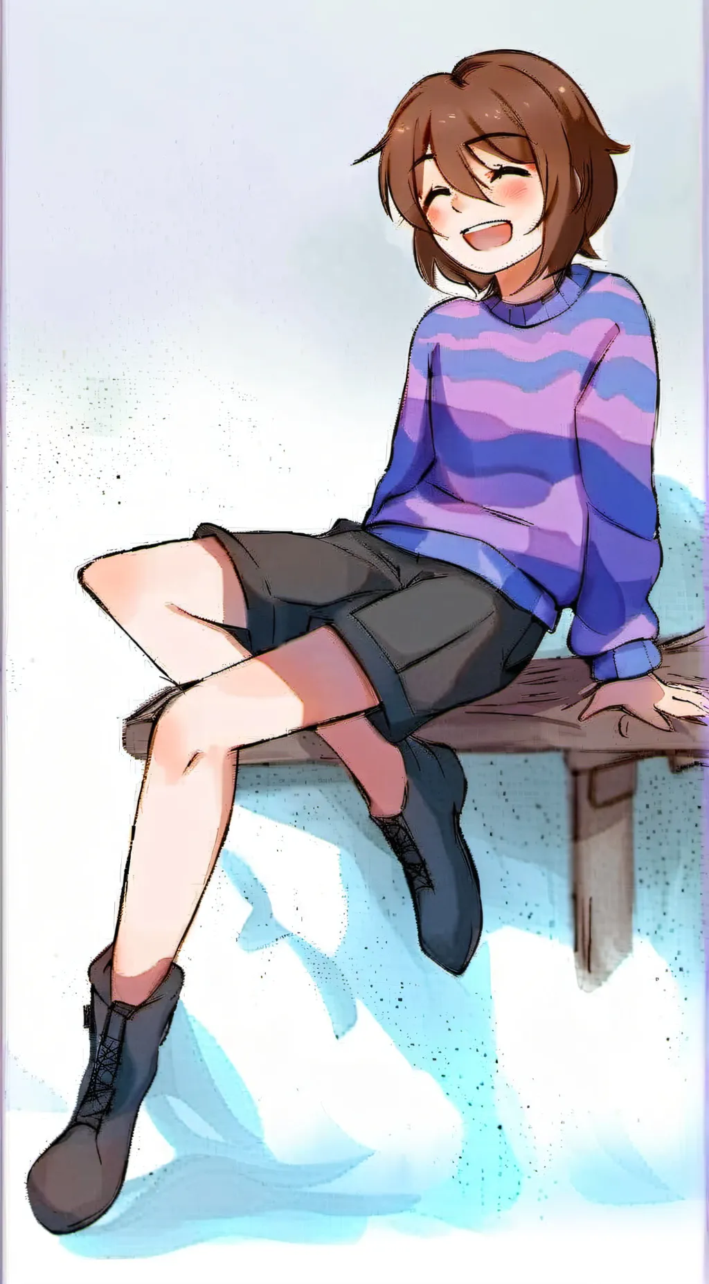 ai character: Frisk U!T background