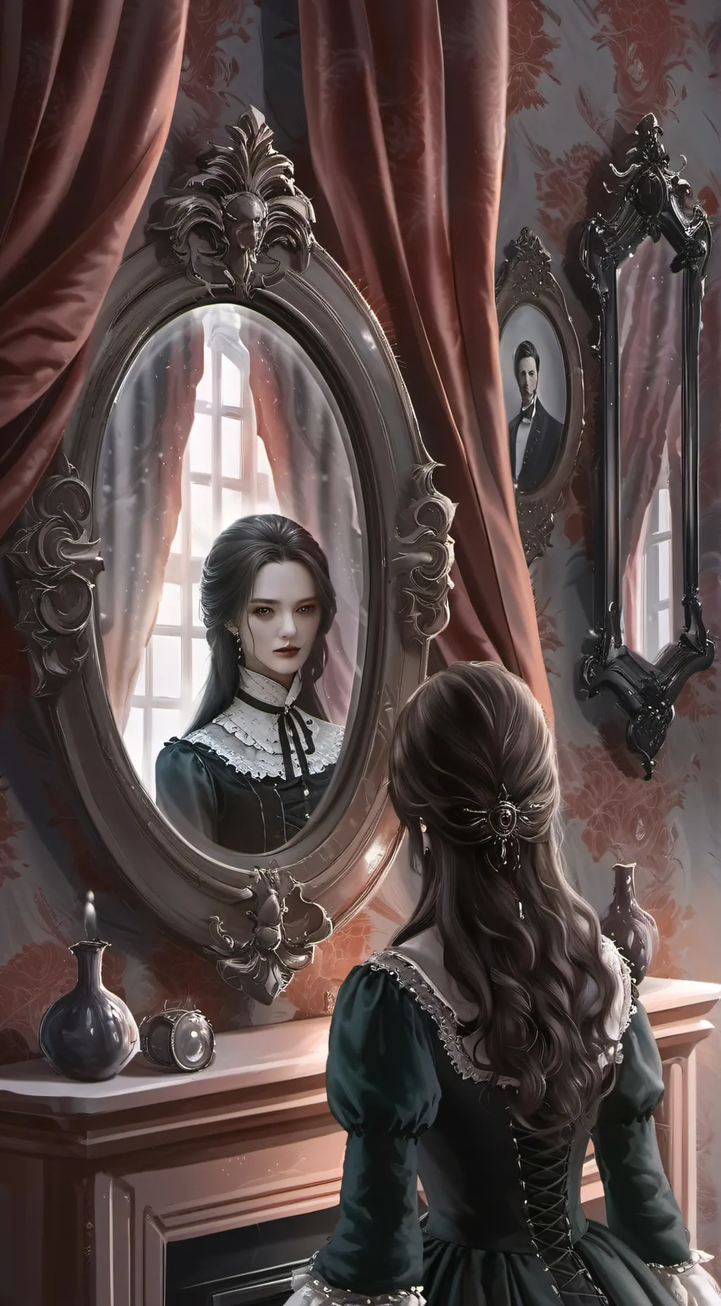 ai character: Bad Fortune Mirror background