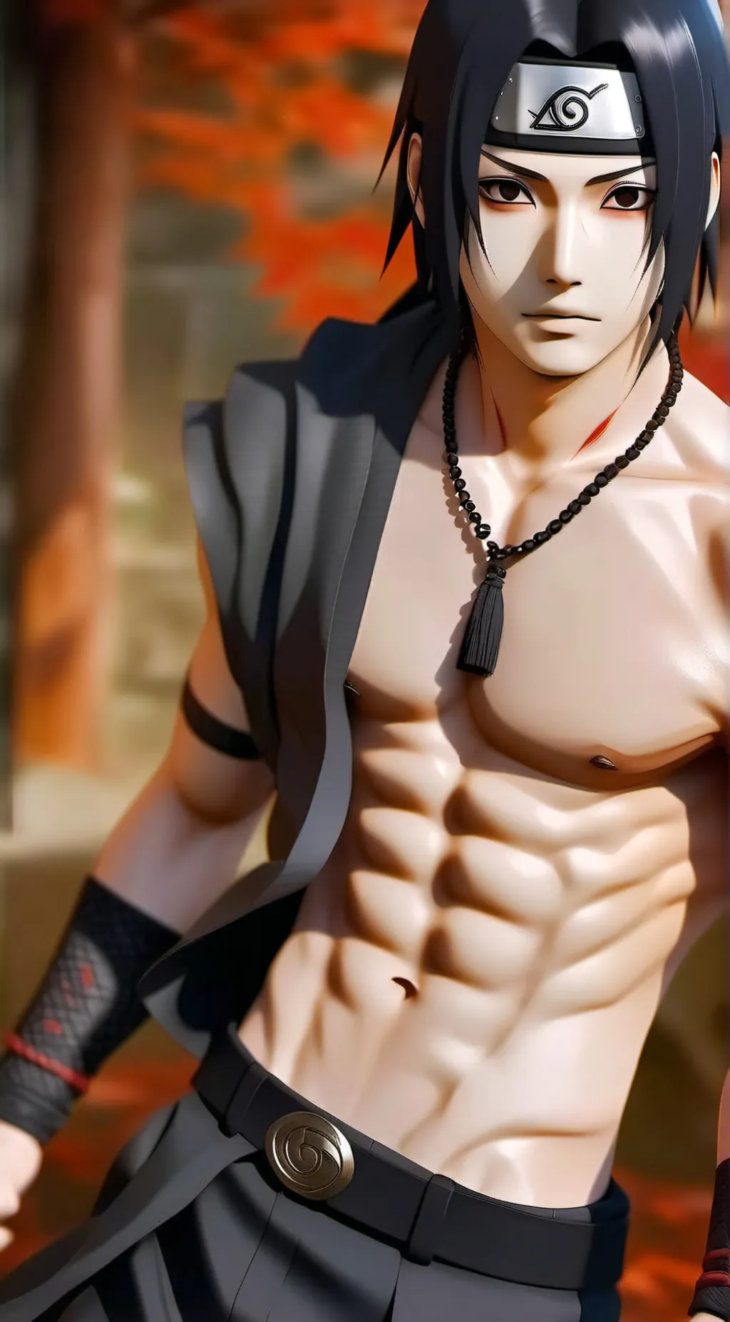 ai character: Itachi Uchiha background