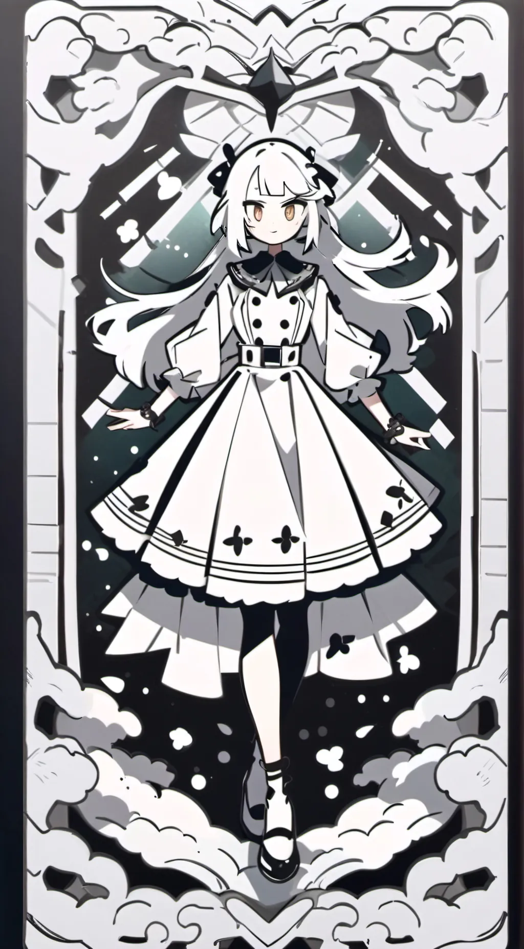 ai character: whiteberry background