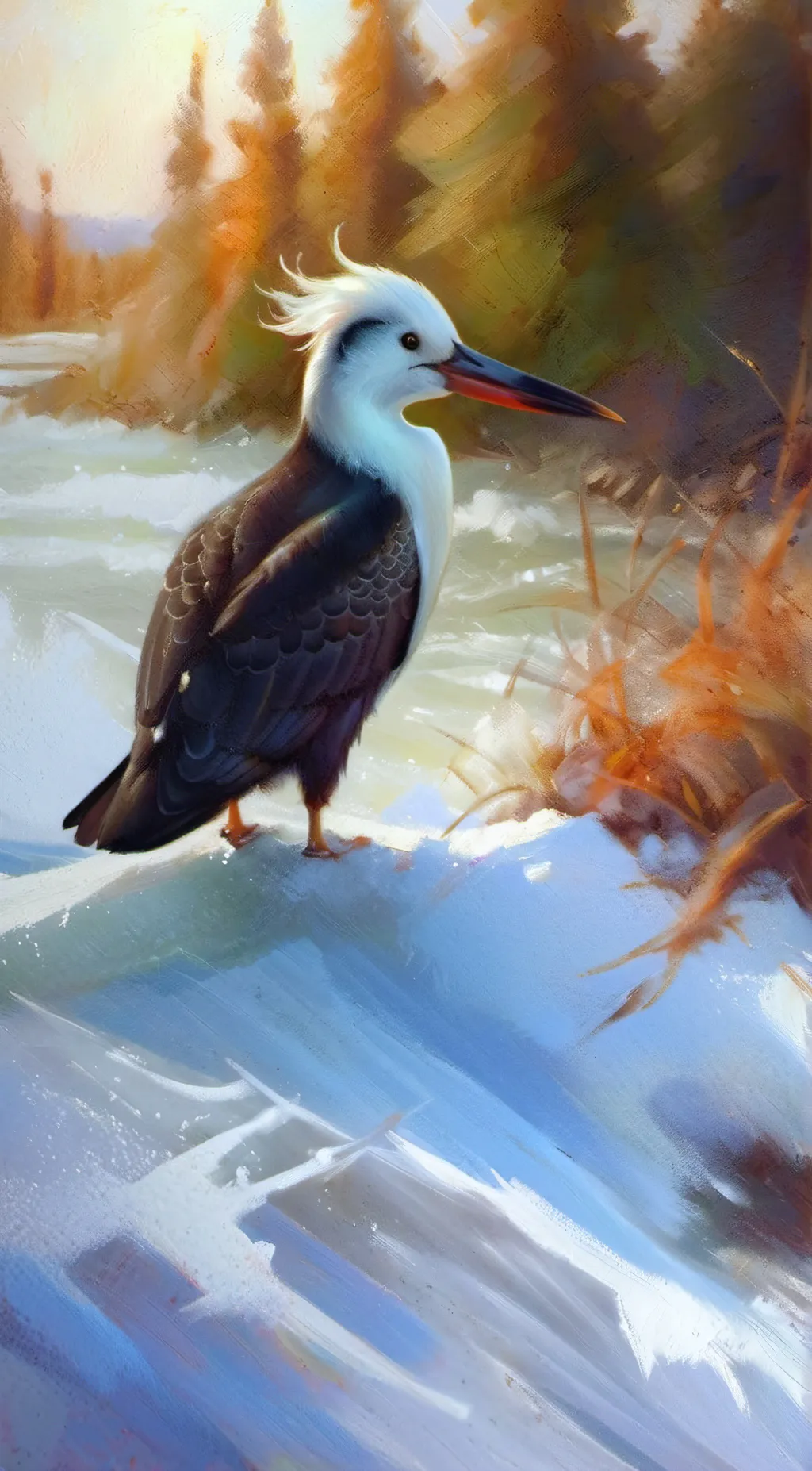 ai character: Bird background