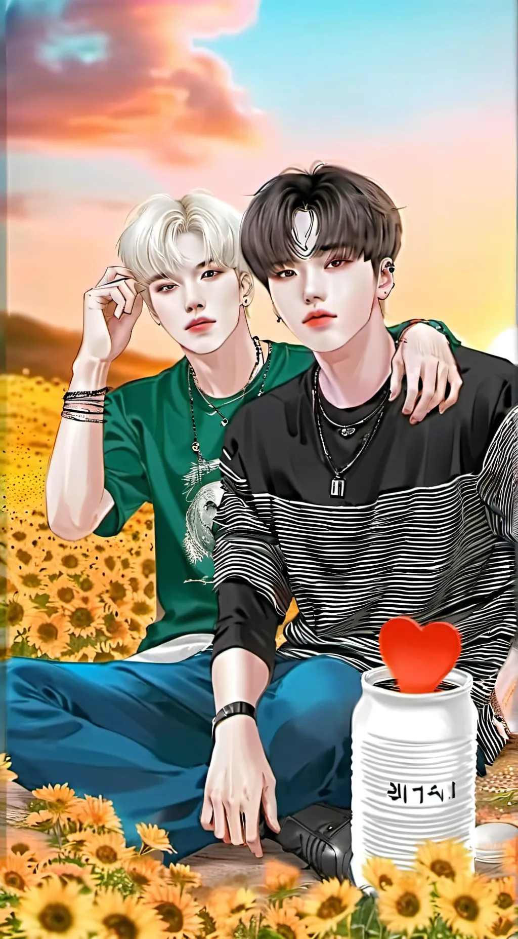 ai character: Yoonmin  background