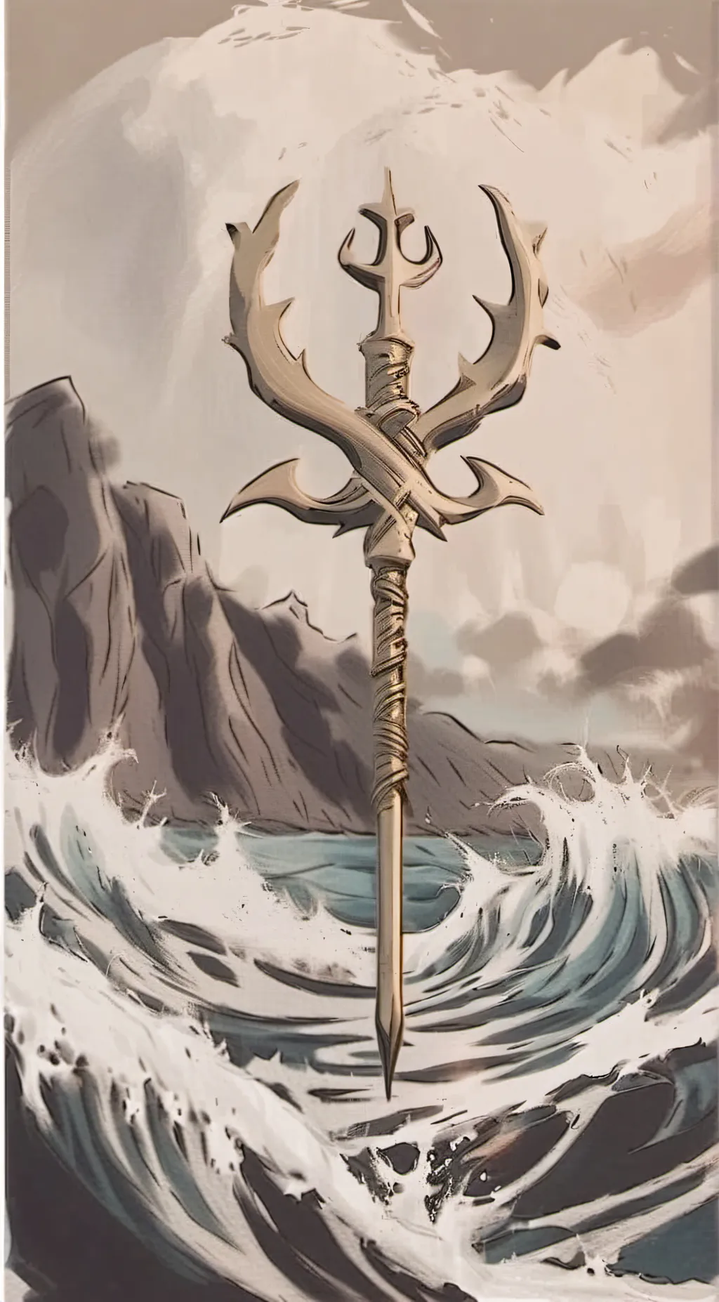 ai character: Trident  background