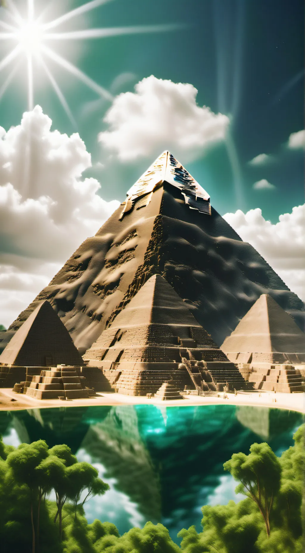 ai character: pyramids  background