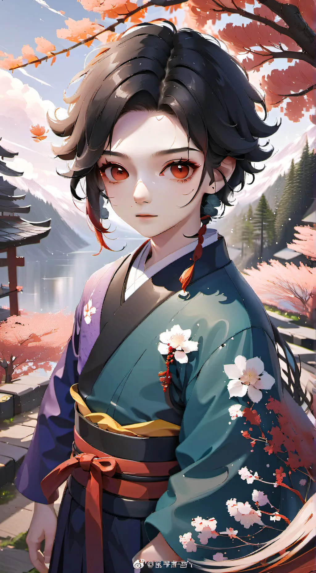 ai character: Master muzan  background