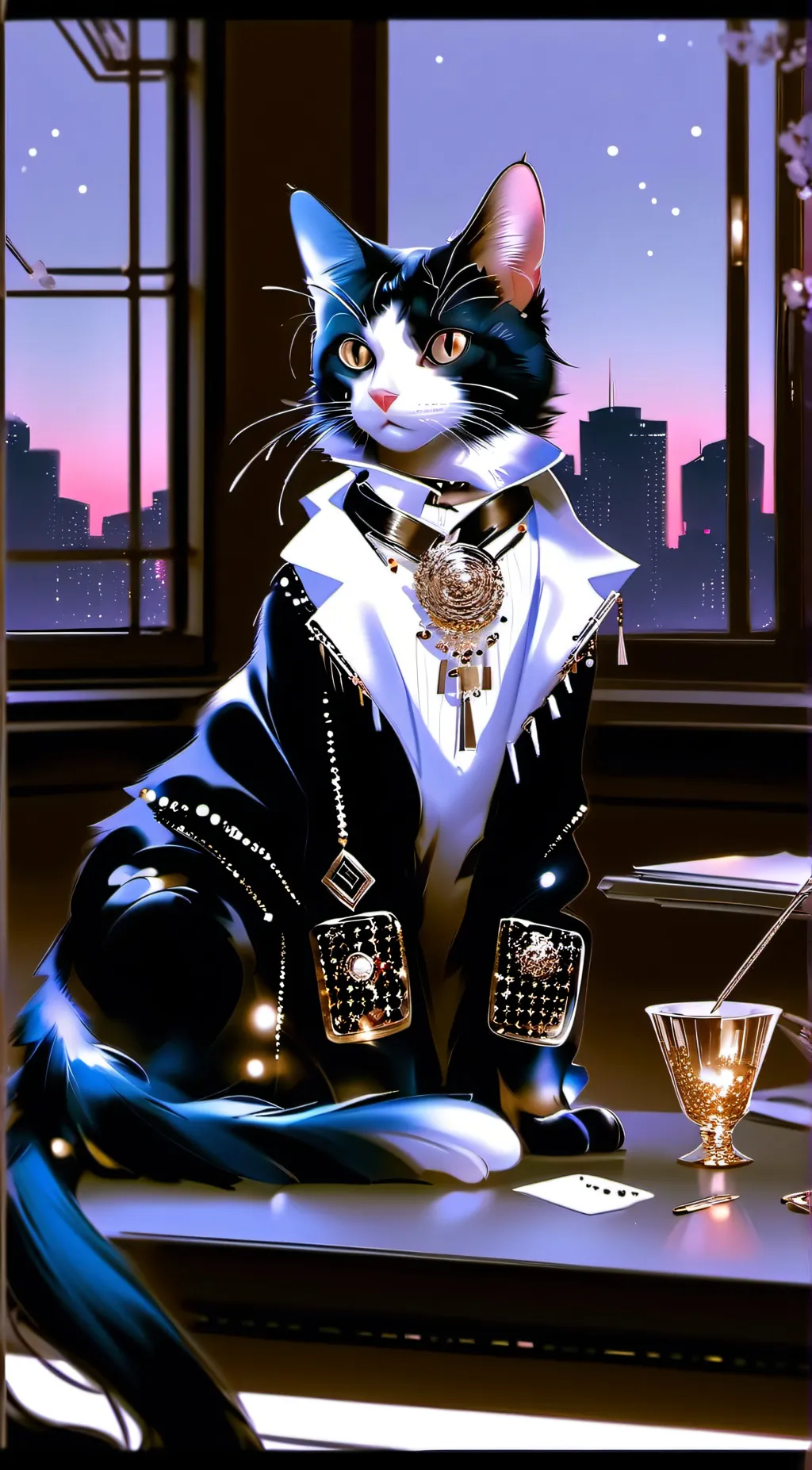 ai character: Sir Cat background