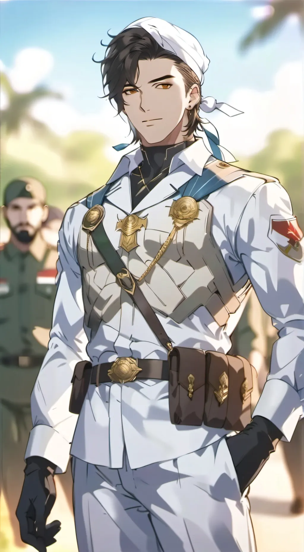 ai character: CapHL (war) background
