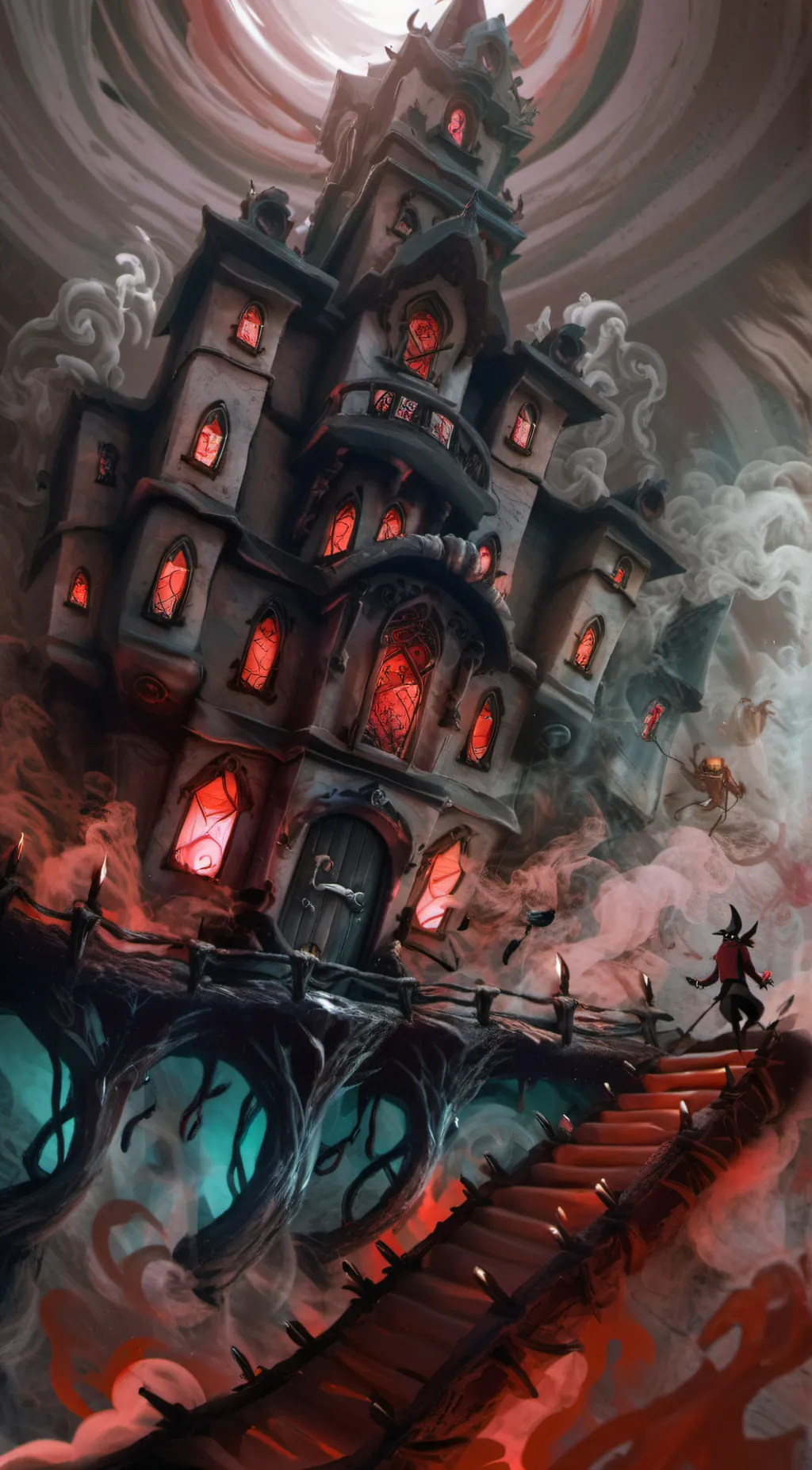ai character: Hazbin Hotel background