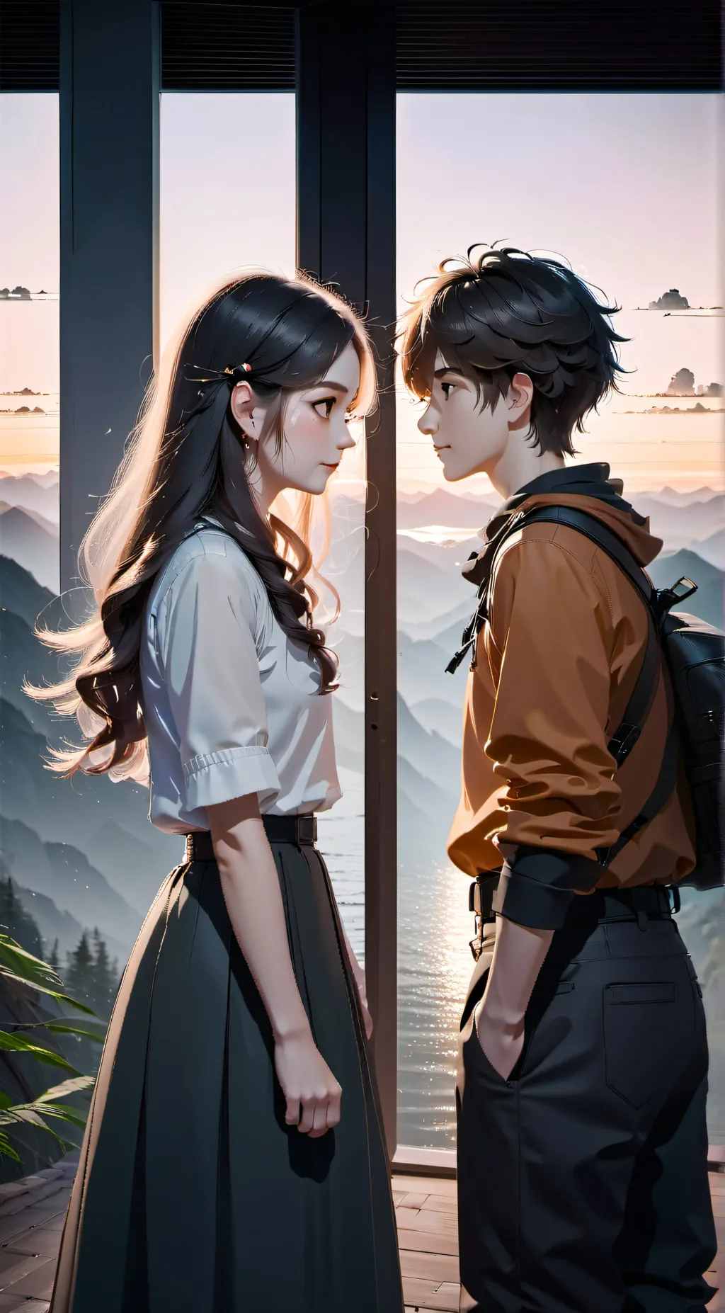 ai character: Bella and Liam background