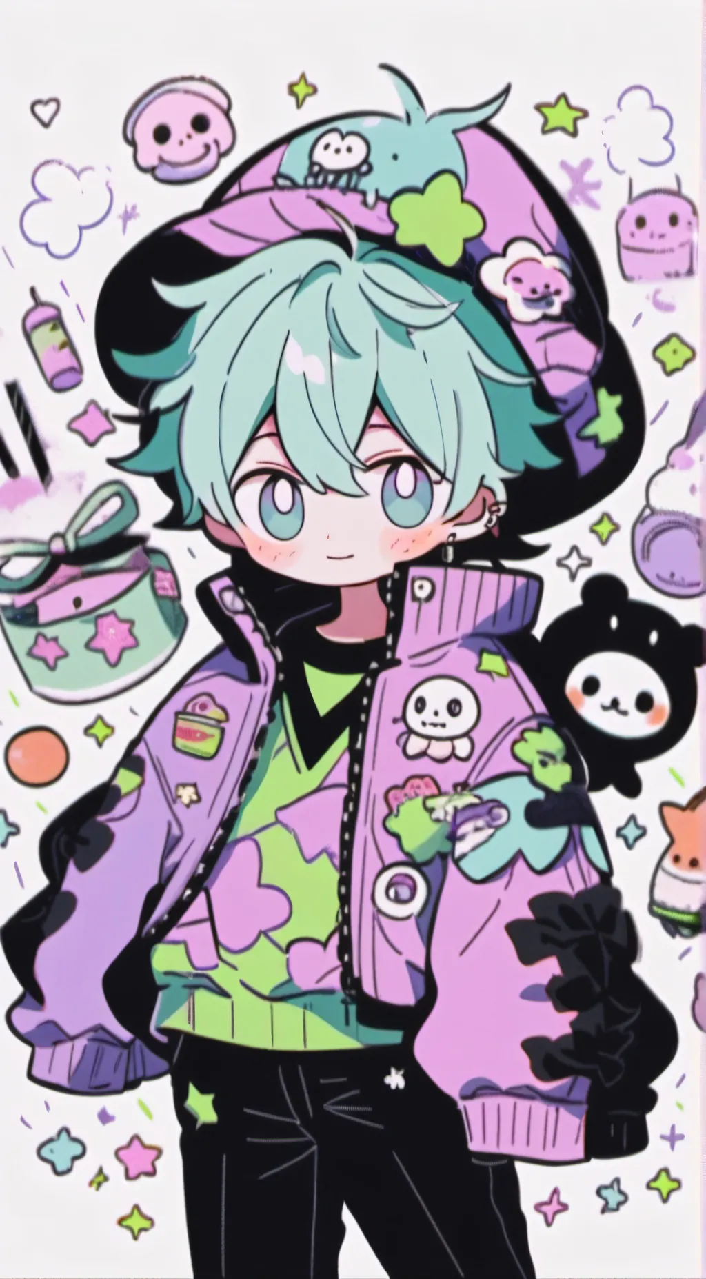 ai character: spamton background