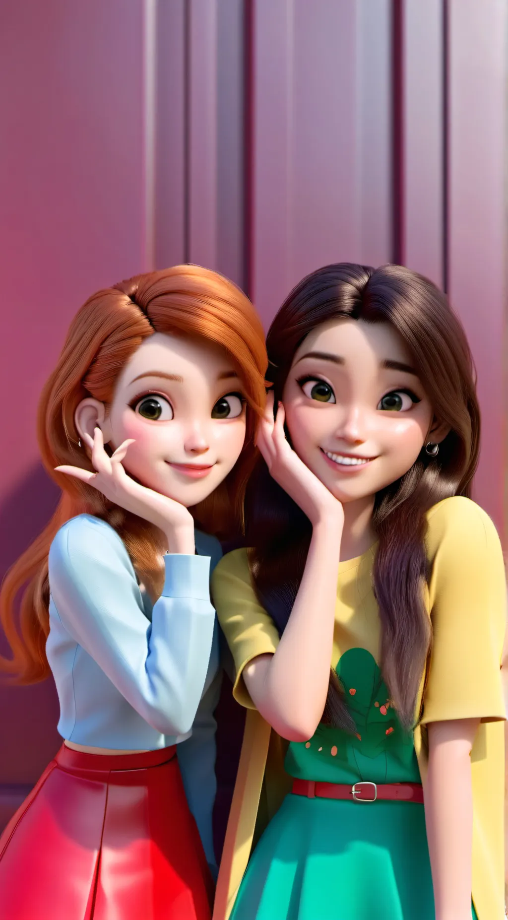ai character: Evelyn and Jenn background
