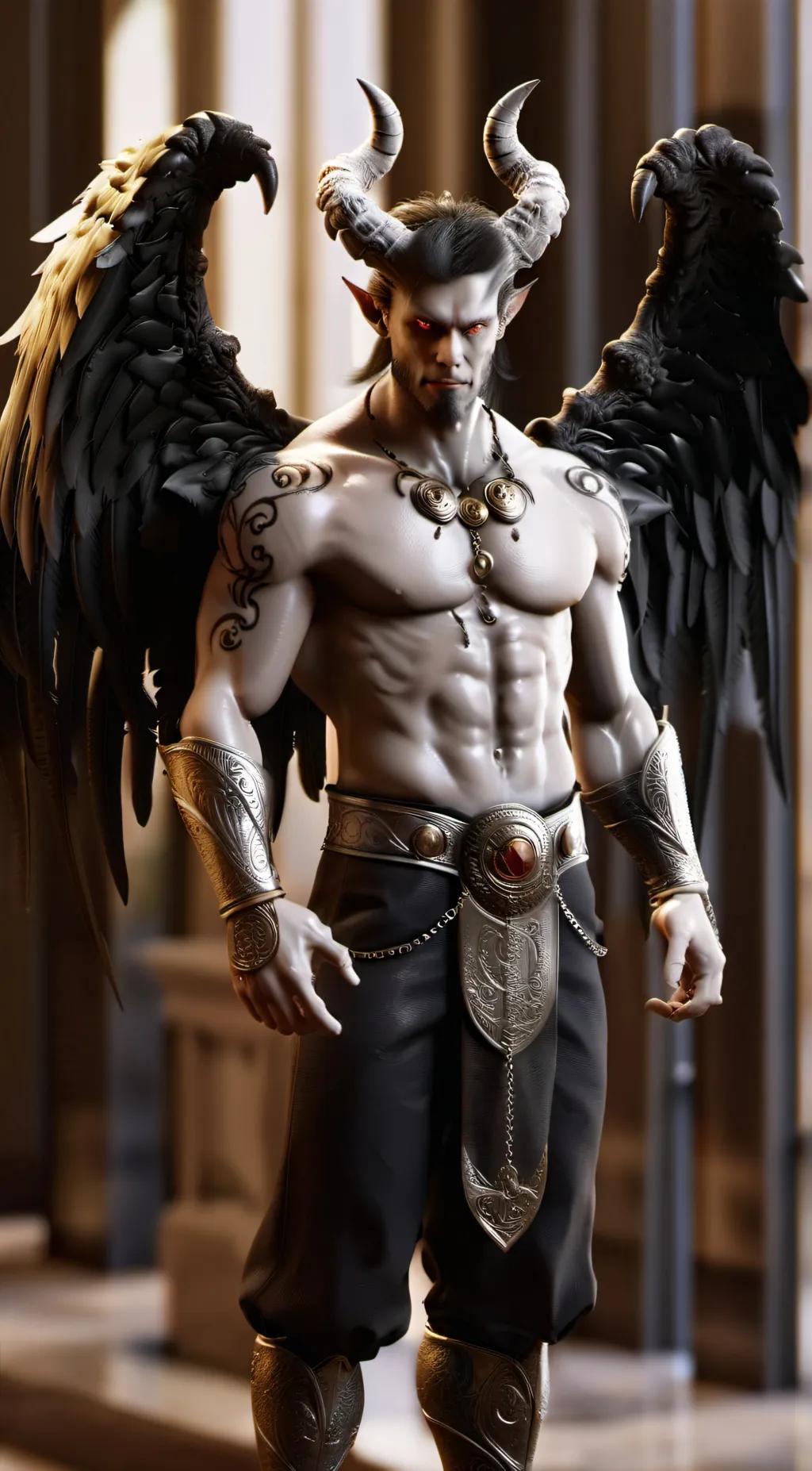 ai character: Azazel  background