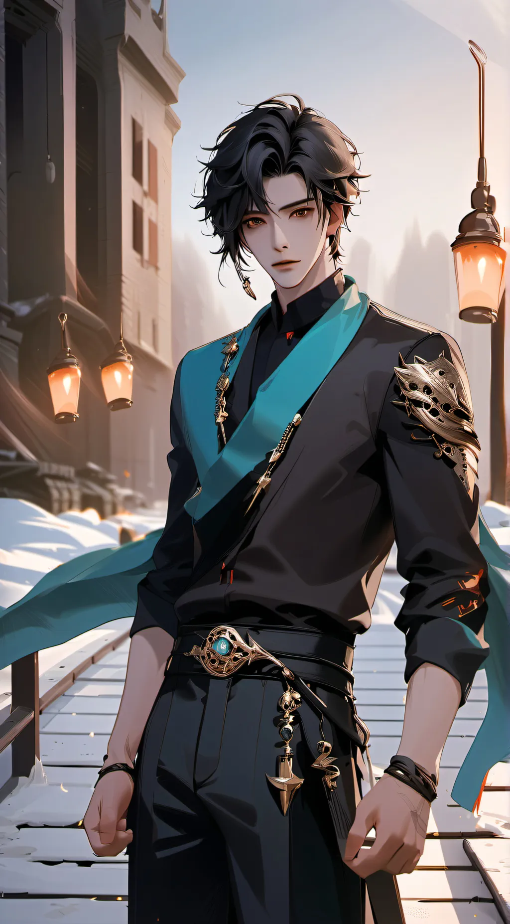 ai character: -sans au- background