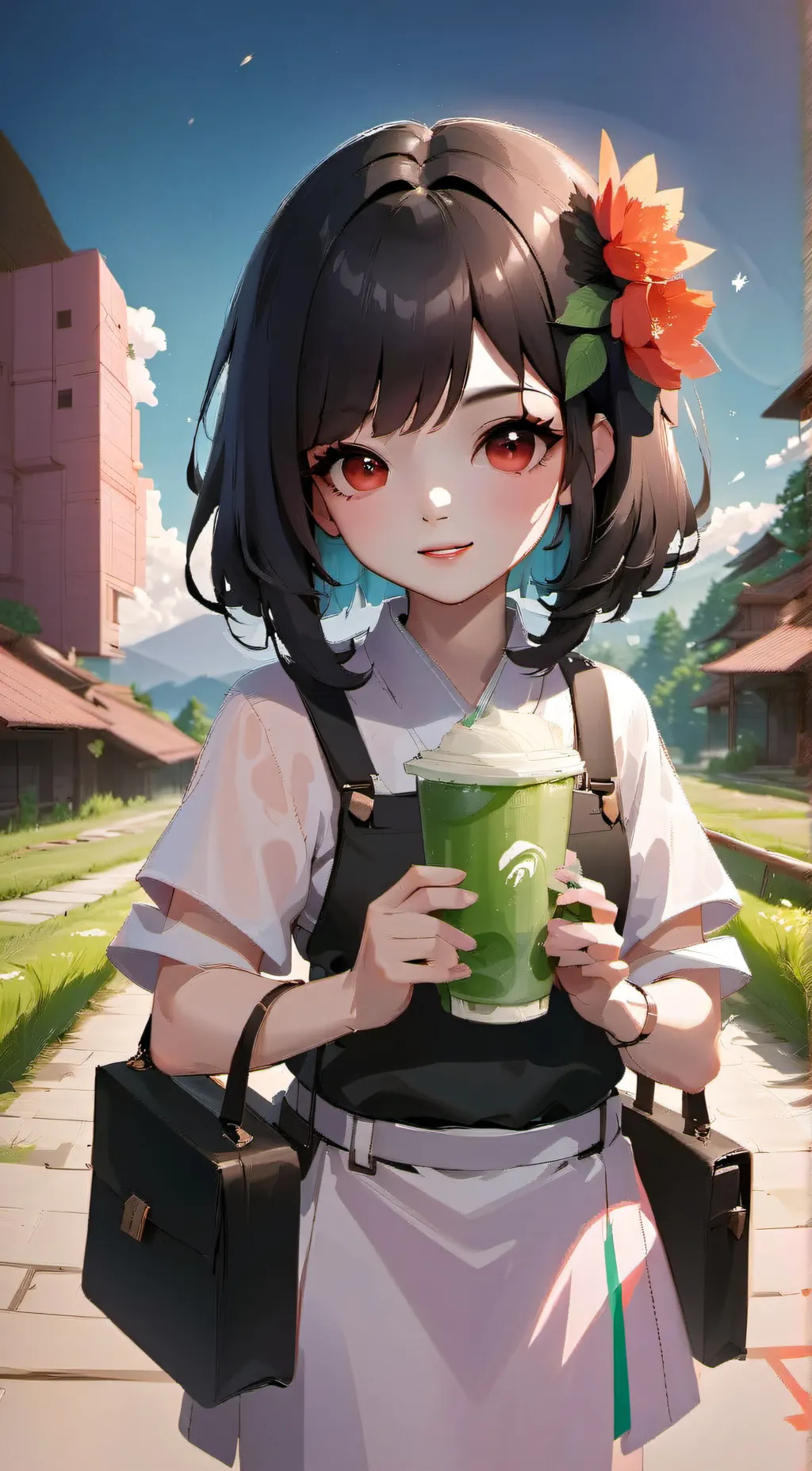 ai character: Rose background