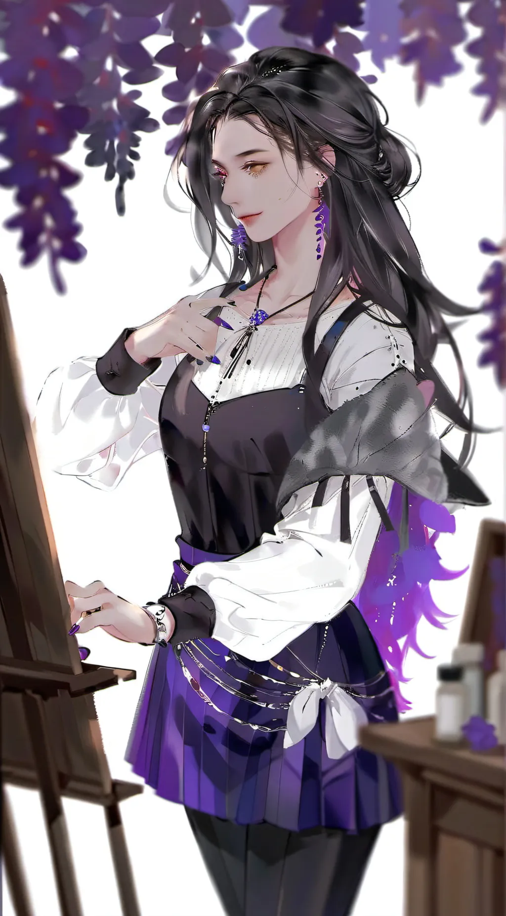 ai character: heather background