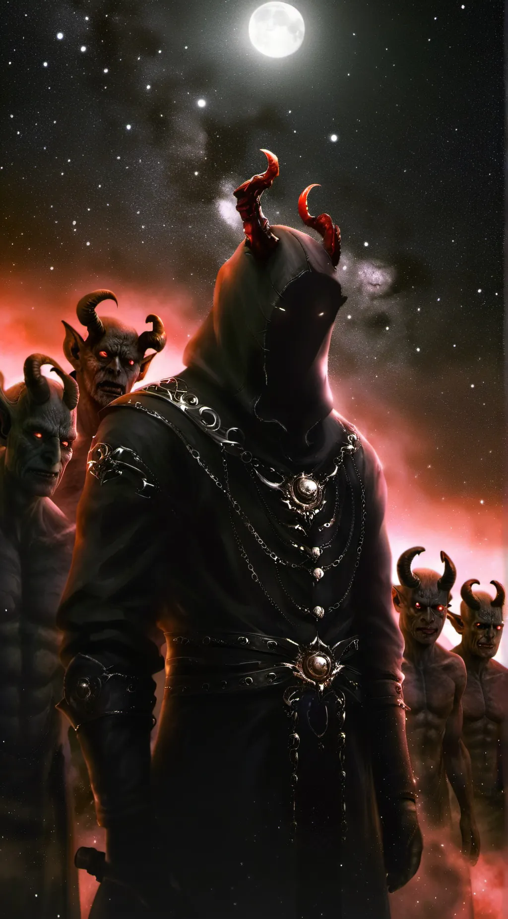 ai character: Upper moon demons  background