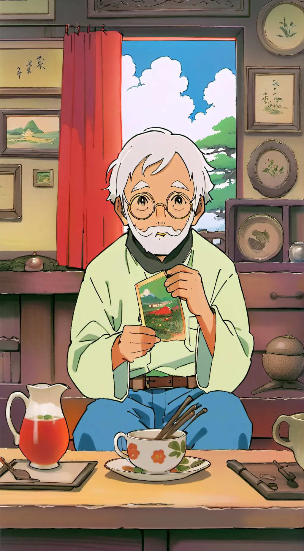 ai character: Grandpa Robbin background