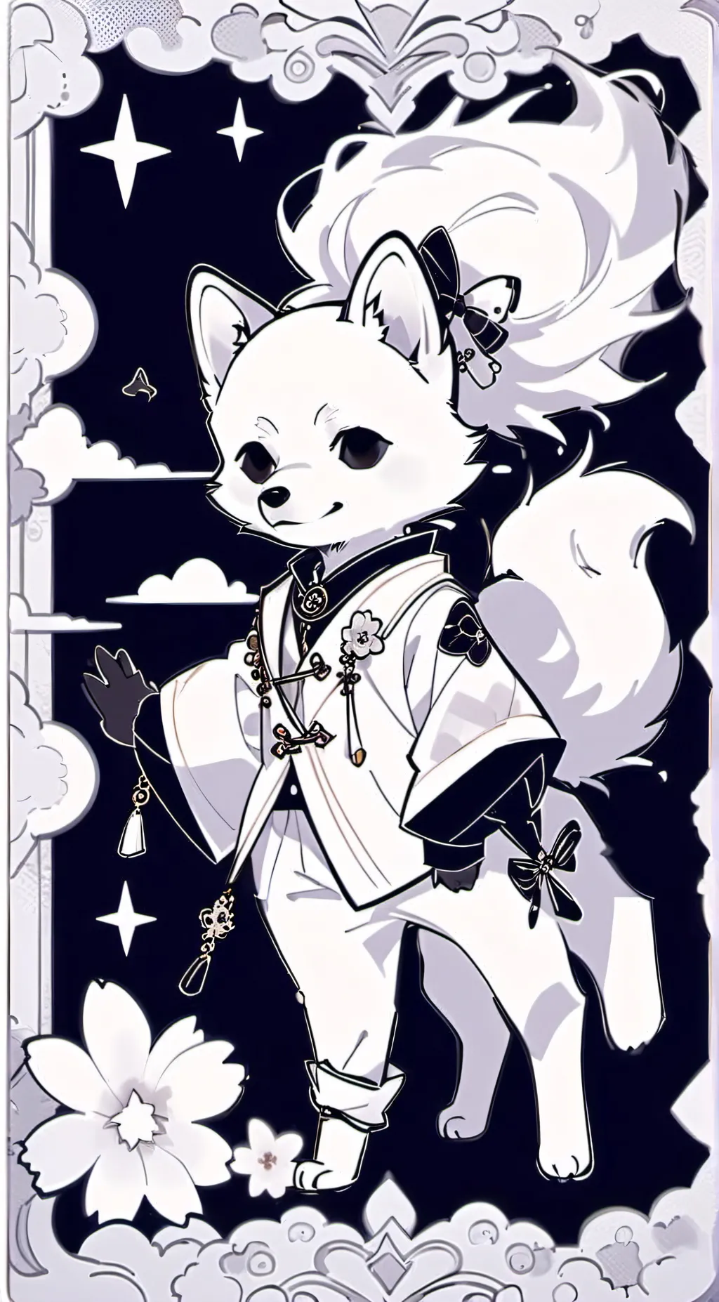 ai character: fluffs background