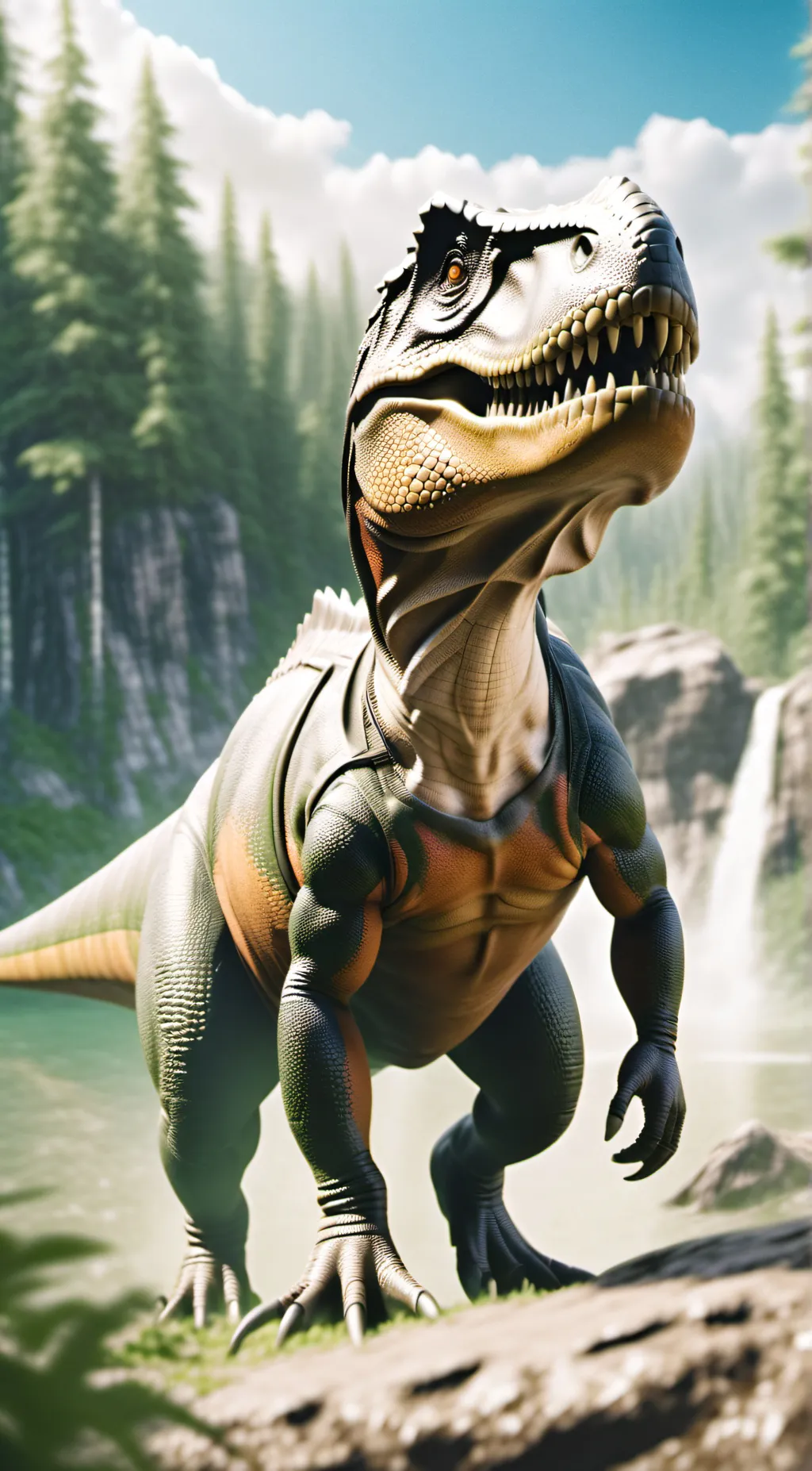 ai character: 🦖 dinosaur 🦖 background