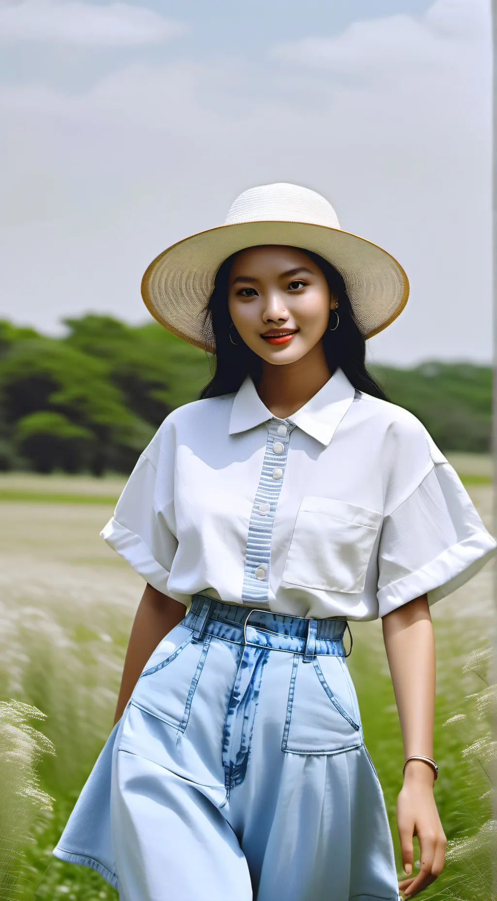 ai character: Ashley  background