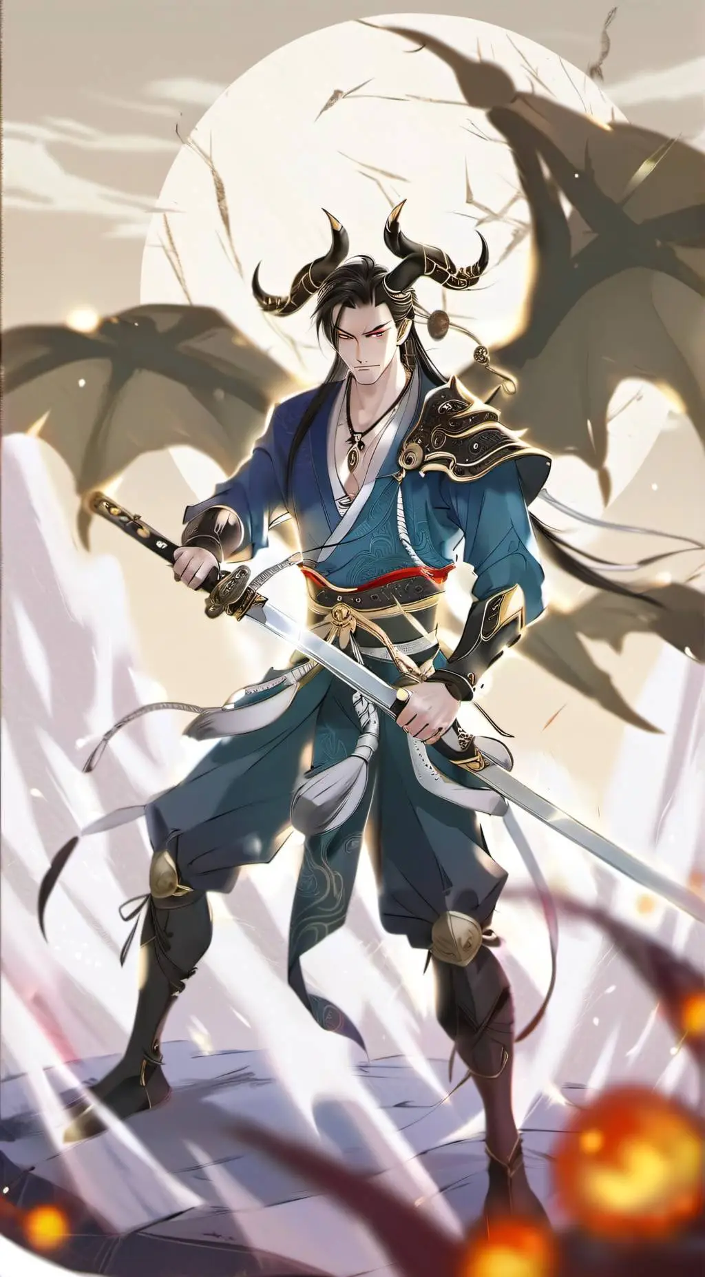 ai character: Demon slayer background
