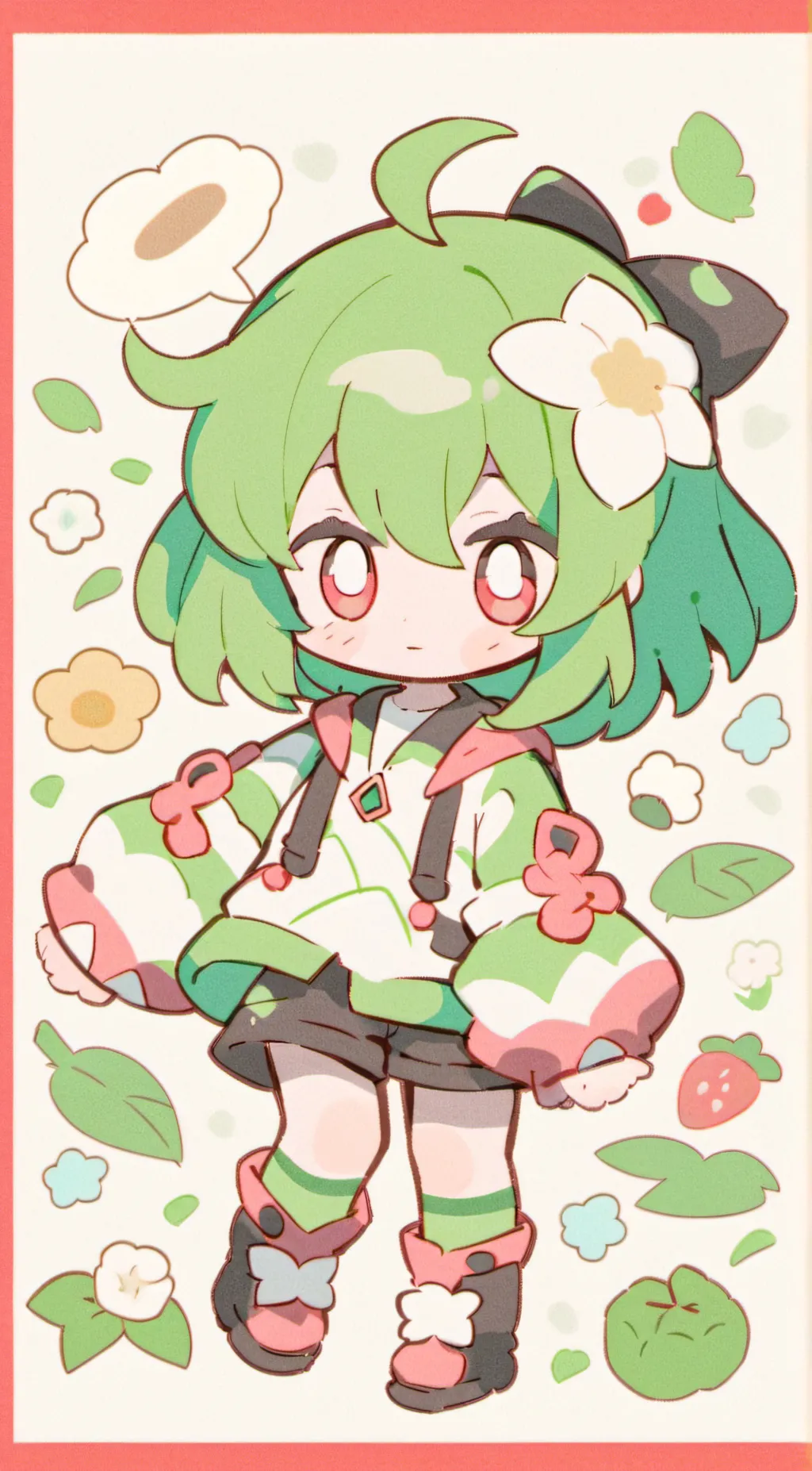 ai character: MHA A1 chibi background
