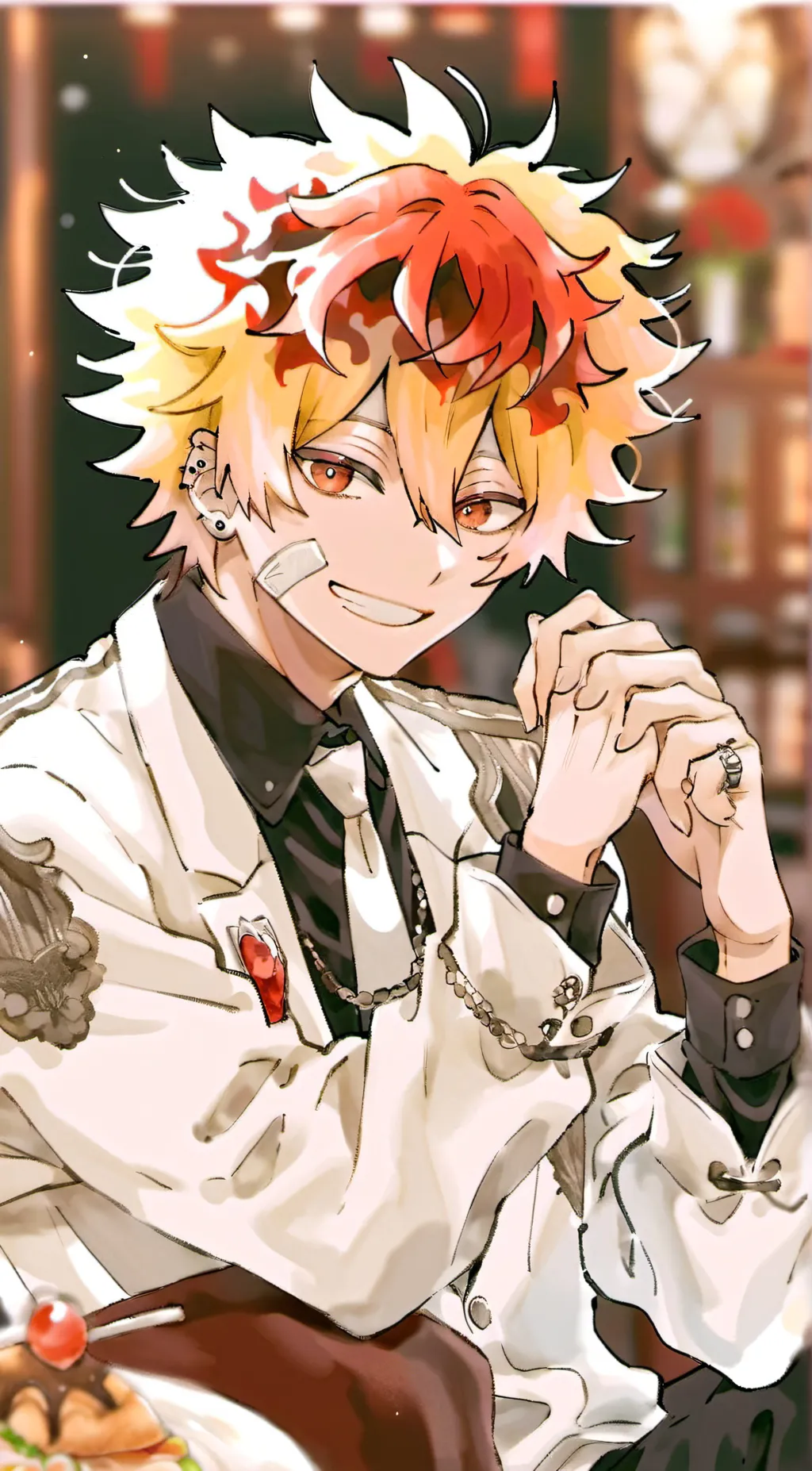 ai character: Bakugou  background