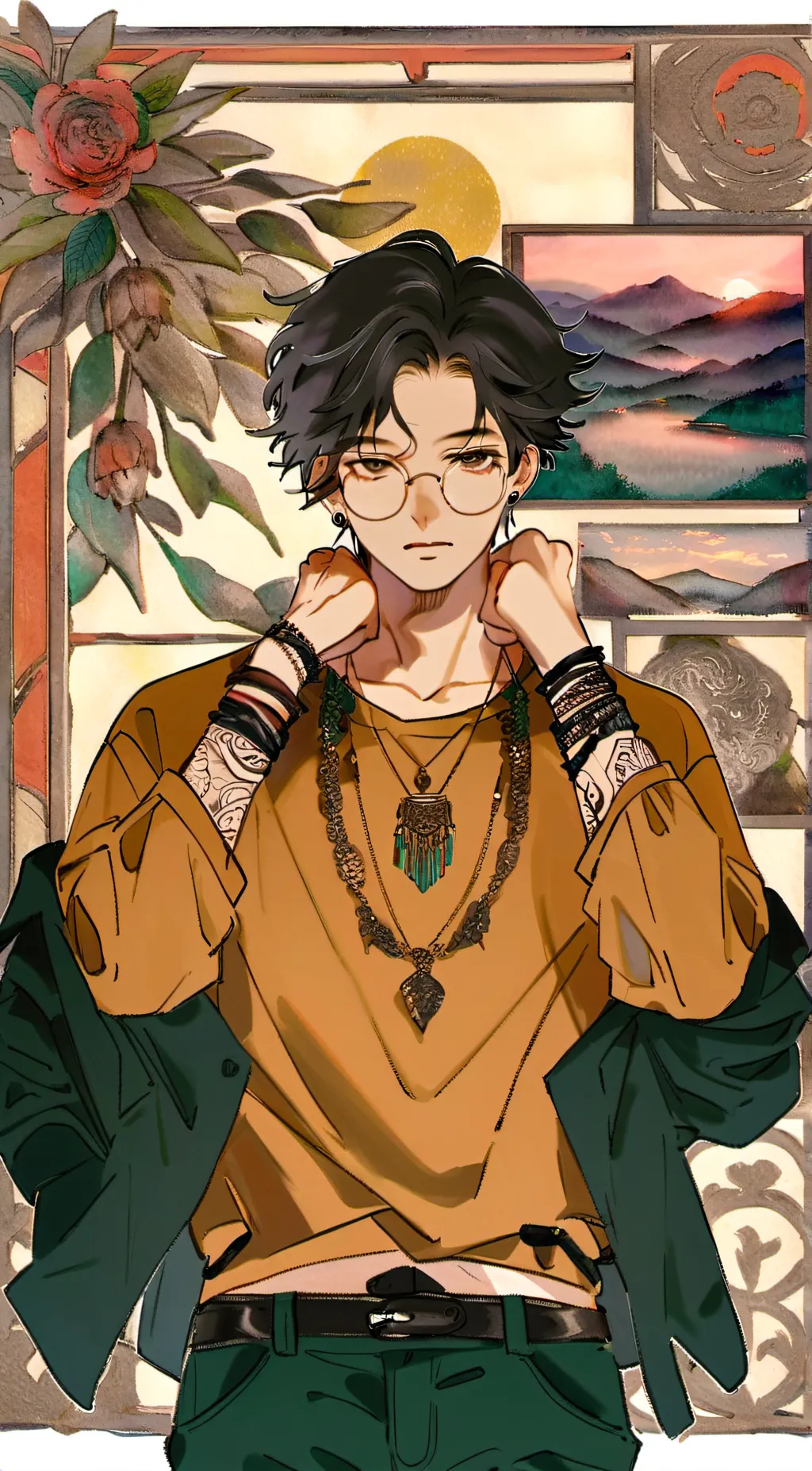 ai character: Evan  background
