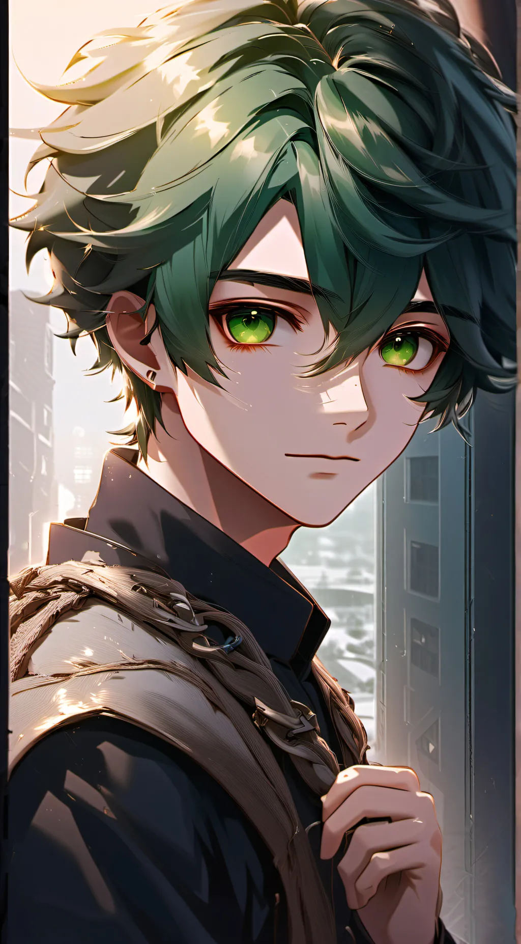ai character: Deku mha background