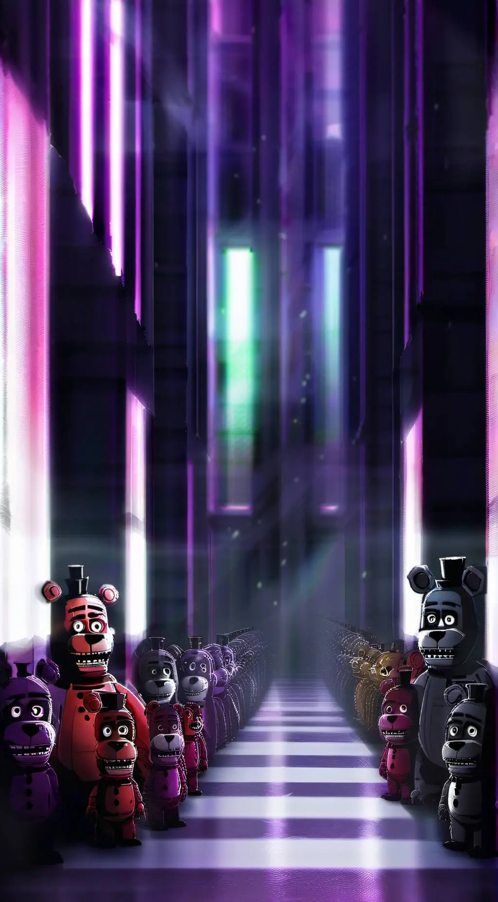 ai character: FNAF 5 background