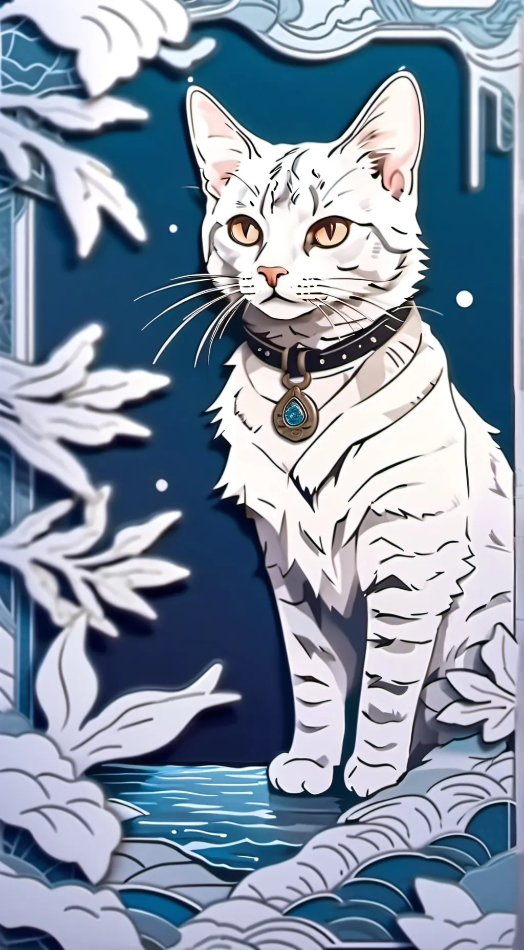 ai character: Cat background