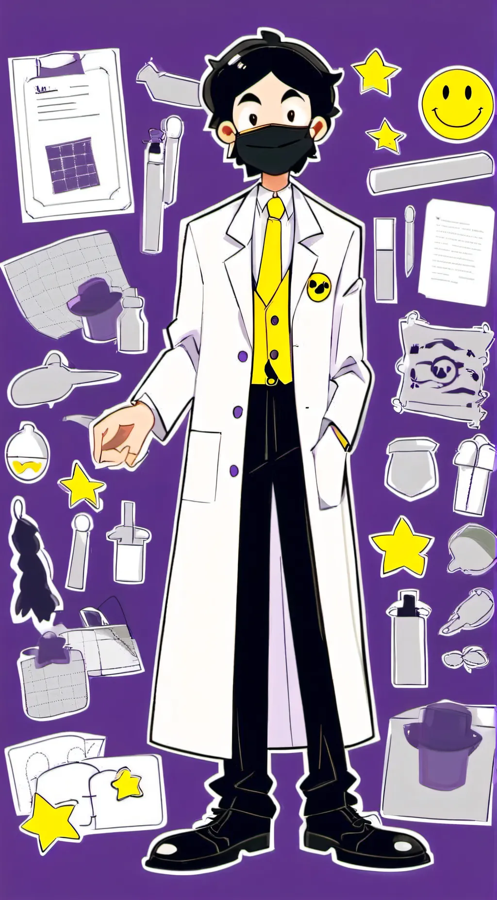 ai character: Dr.Smiley. background