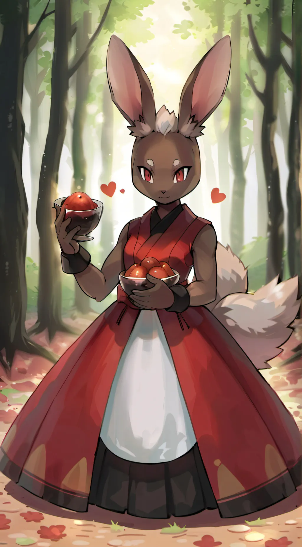 ai character: lopunny twins background