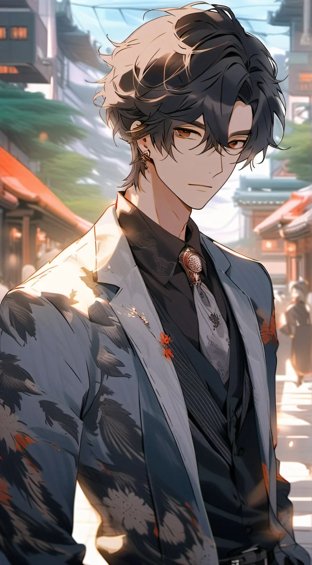 ai character: ⍟-Lee-Know-⍟ background