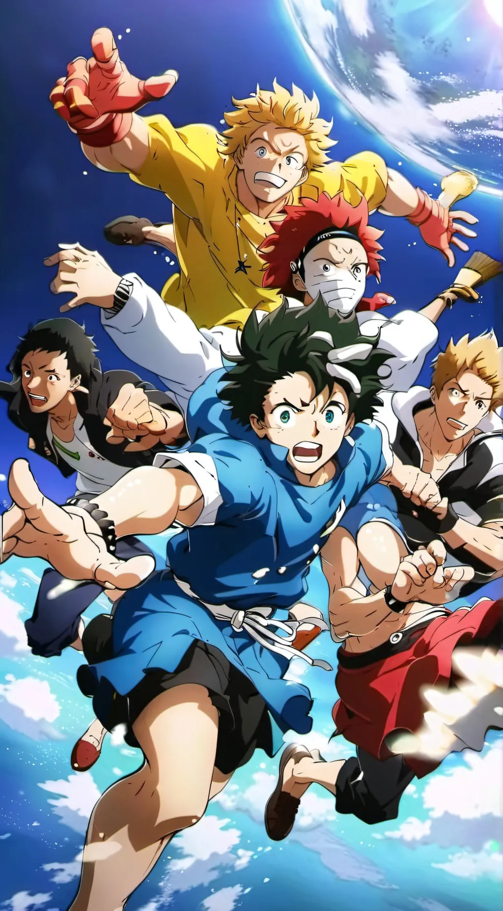 ai character: Mha concert  background