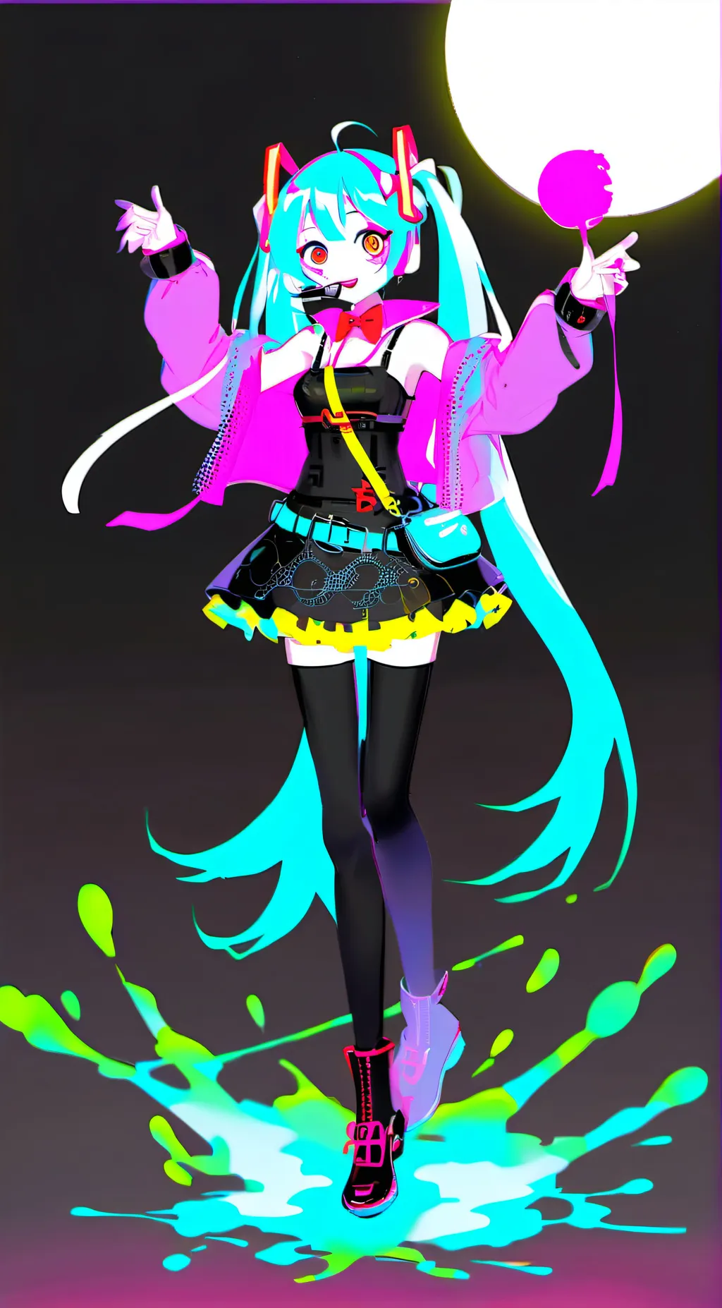 ai character: DR+HATSUNE MIKU background